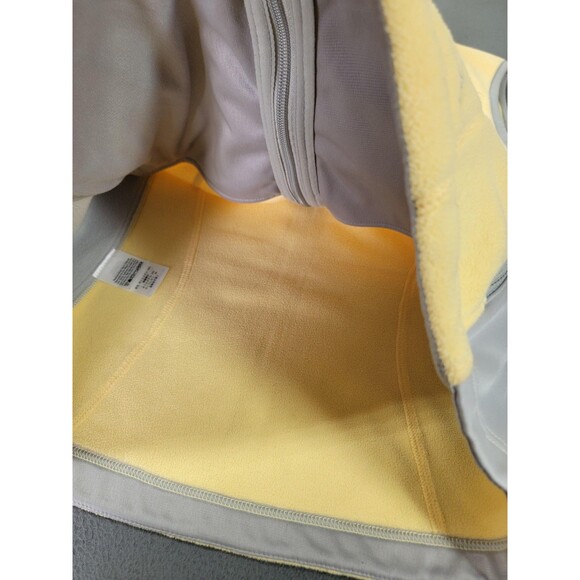 Eddie Bauer Vest Womens Large Yellow Windcutter Fleece 365 Polartec Full Zip - Picture 7 of 15
